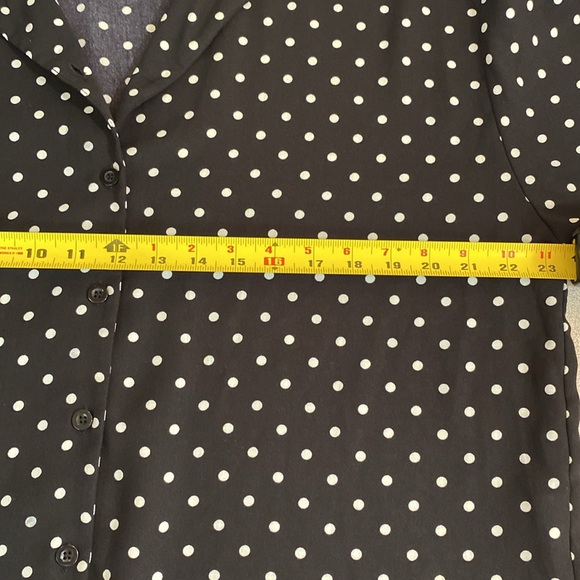 Oak & Fort - polka dot button down blouse. Size S/p - Picture 6 of 9